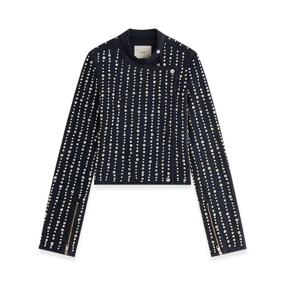 Kith x Lisa Women's Deion Studded Denim Jacket "Black"
