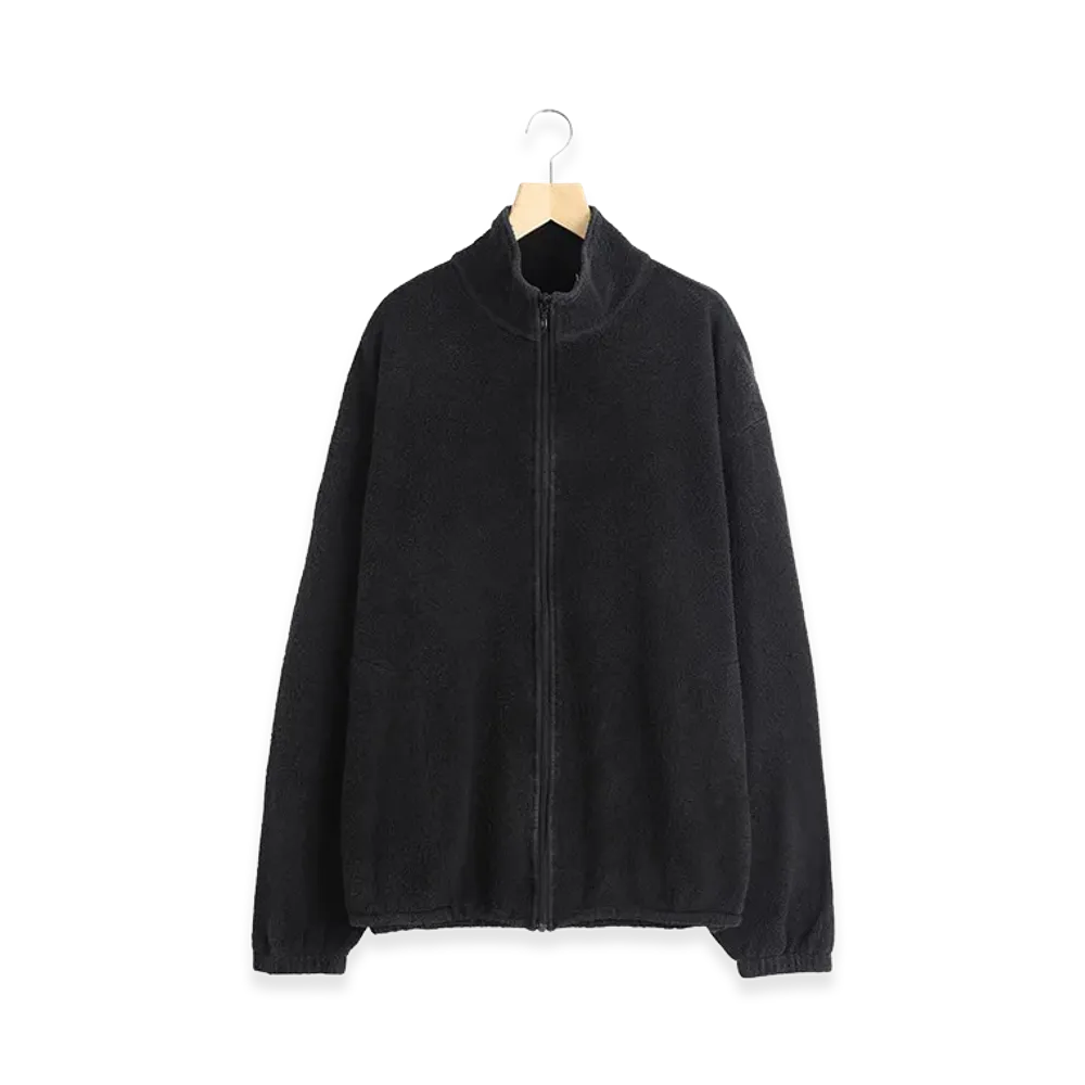 COMOLI Fleece Zip Jacket "Black"