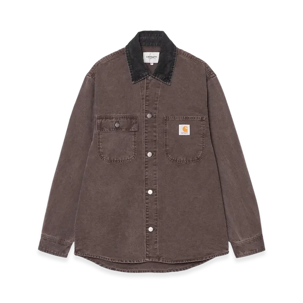 Carhartt WIP Mitch Shirt Jac "Palisander/Black(Dusky Canvas)"