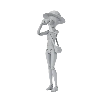 BANDAI "S.H.Figuarts" -BODY-KUN/BODY-CHAN- S.H.Figuarts BODY CHAN -KEN SUGIMORI- Edition (Gray Color Ver.)