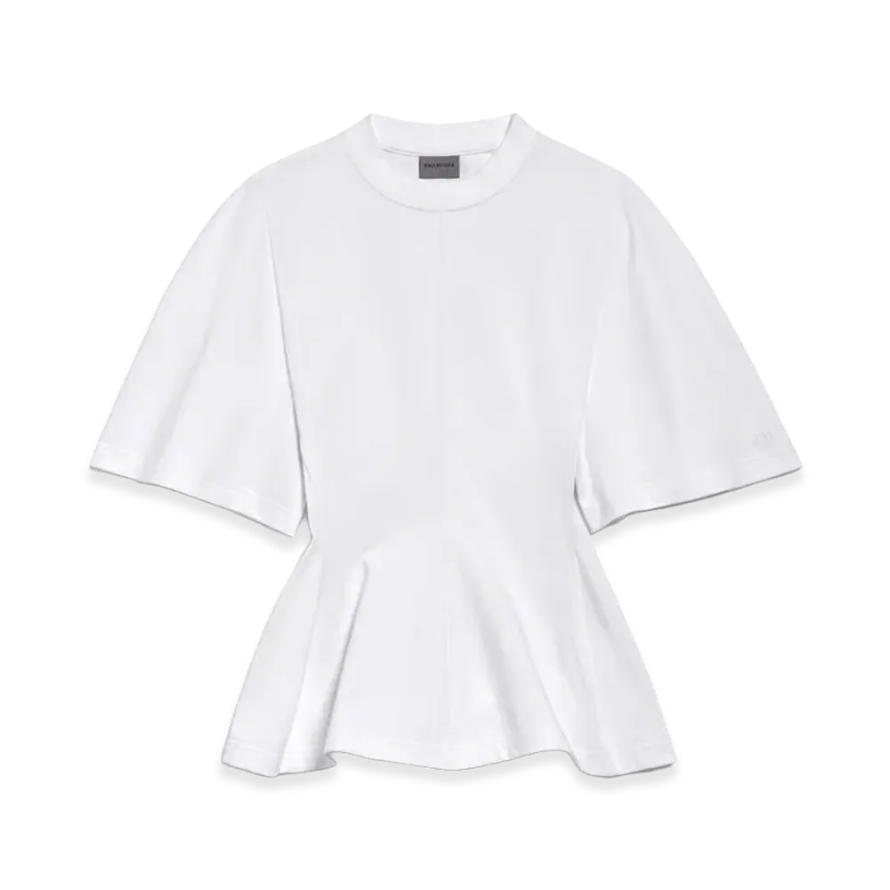 BALENCIAGA Women's Shaped T-Shirt "White"