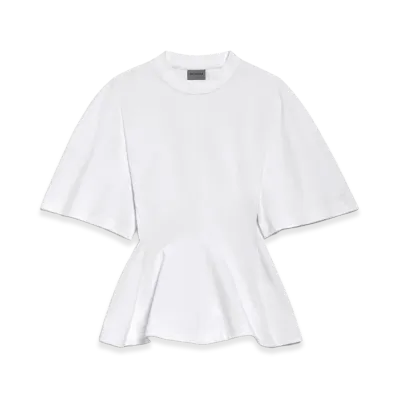 BALENCIAGA Women's Shaped T-Shirt "White"
