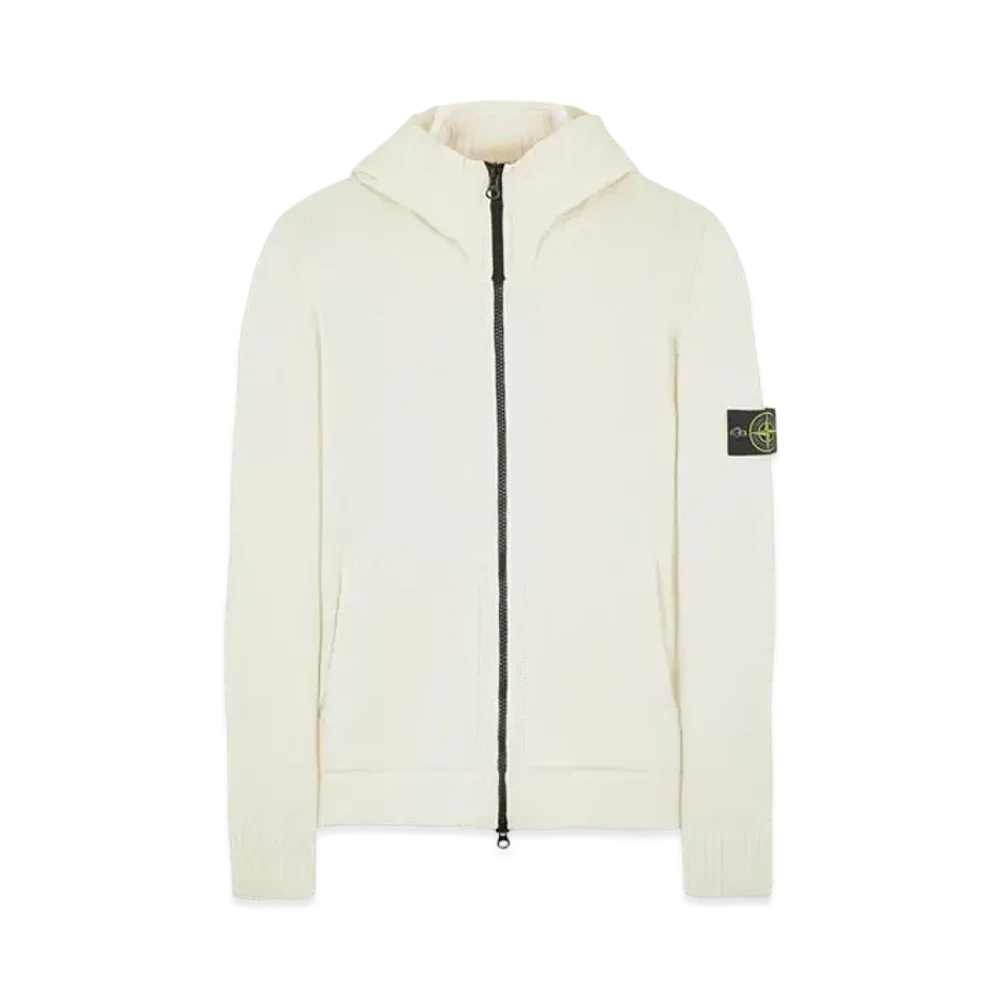 Stone Island 531A3 LAMBSWOOL WITH NASLAN HOOD "Natural White"