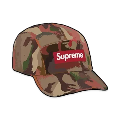 Supreme Washed Canvas Camp Cap "Tan Camo" (24SS)