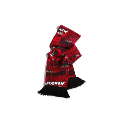 CHANEL Scarf Cotton "Red/Black/White"