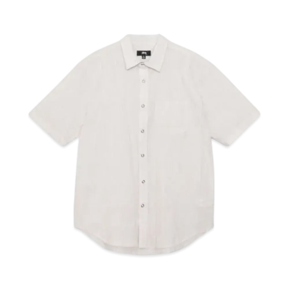 Stussy Wavy Striped Short Sleeve Shirt "Natural"
