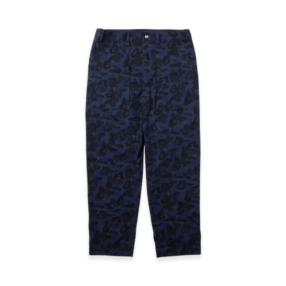 A BATHING APE BY KAZUKI KURAISHI Pixelate Camo Tactical Pants "Navy"