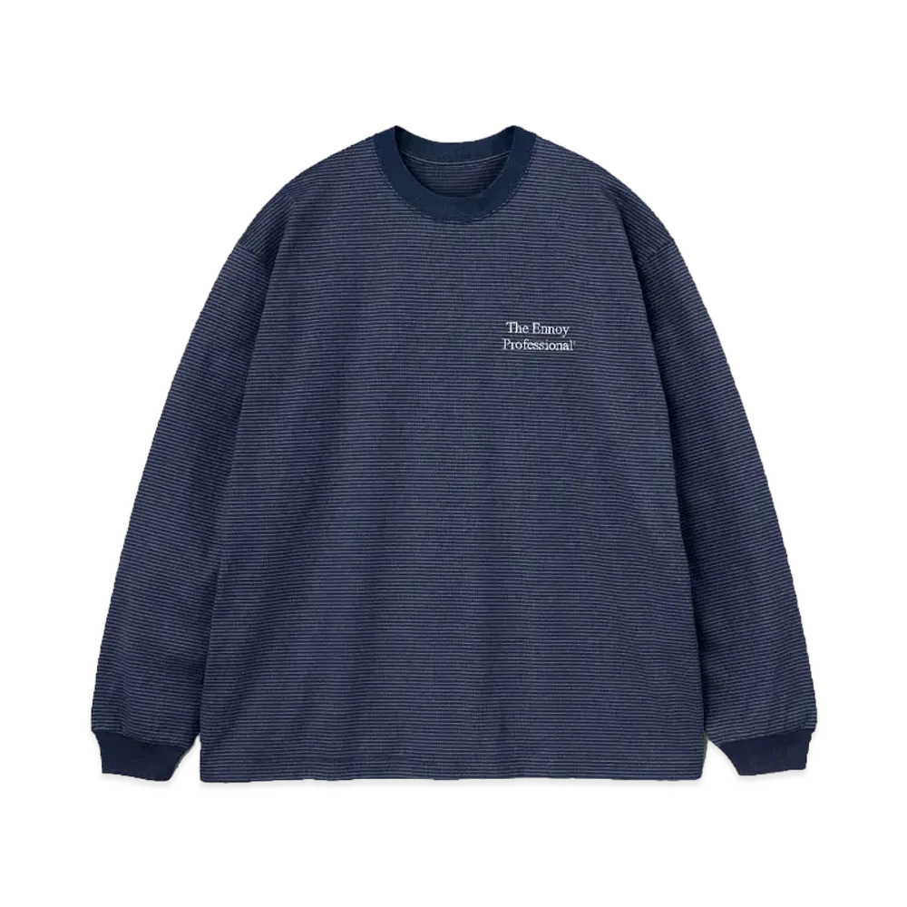 ENNOY 23SS L/S Border T-Shirts "Navy/White"