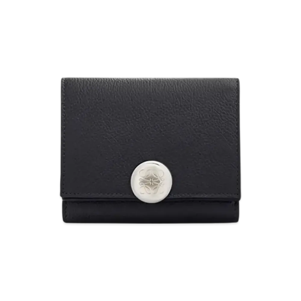 LOEWE Pebble Trifold Wallet "Black"
