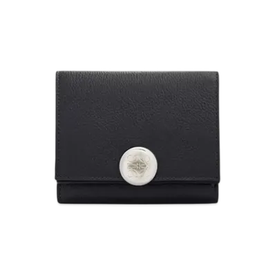 LOEWE Pebble Trifold Wallet "Black"