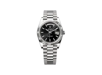 ROLEX Day-Date 40mm White Gold 228239 "Bright Black"