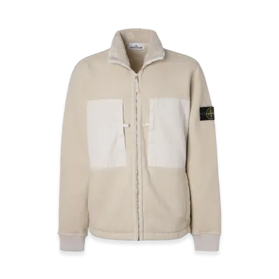 Stone Island Blouson 67256 Plated Terry Fleece "Plaster"