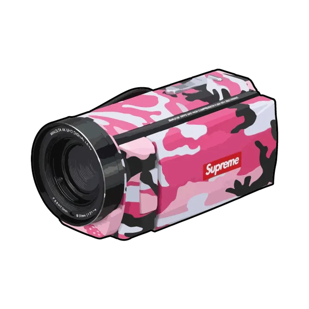 Supreme x Minolta MN4K300WP Waterproof Camcorder "Pink Camo"