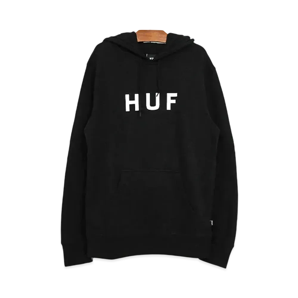 HUF Essentials OG Logo Pullover Hoodie "Black"