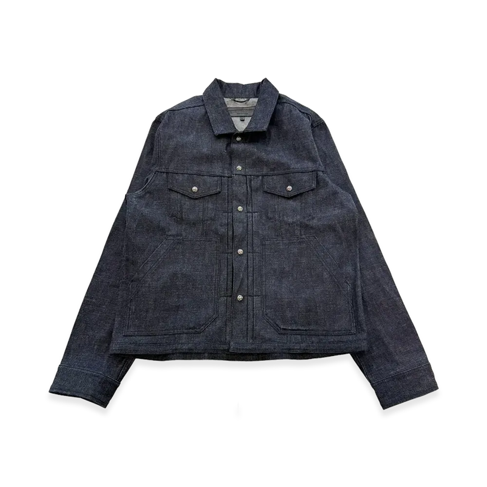 Chrome Hearts KS Fit Cross Ball Button Denim Jacket "Indigo"