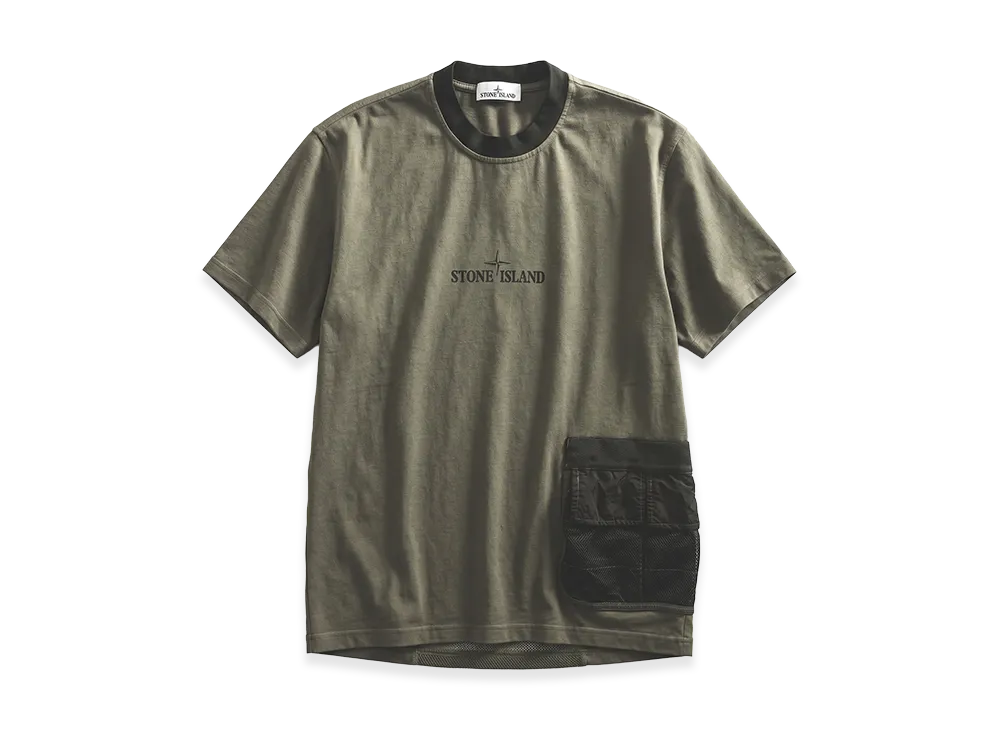 BEAMS x Stone Island T Shirt "Olive"