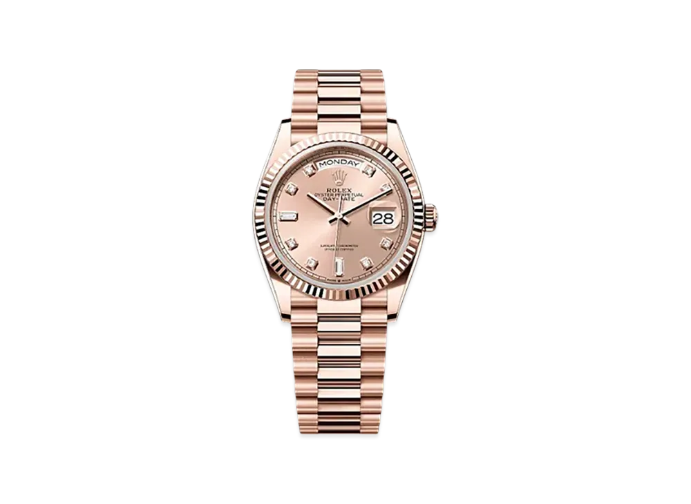 ROLEX Day-Date 36mm Everose Gold 128235 "Rose-colour"