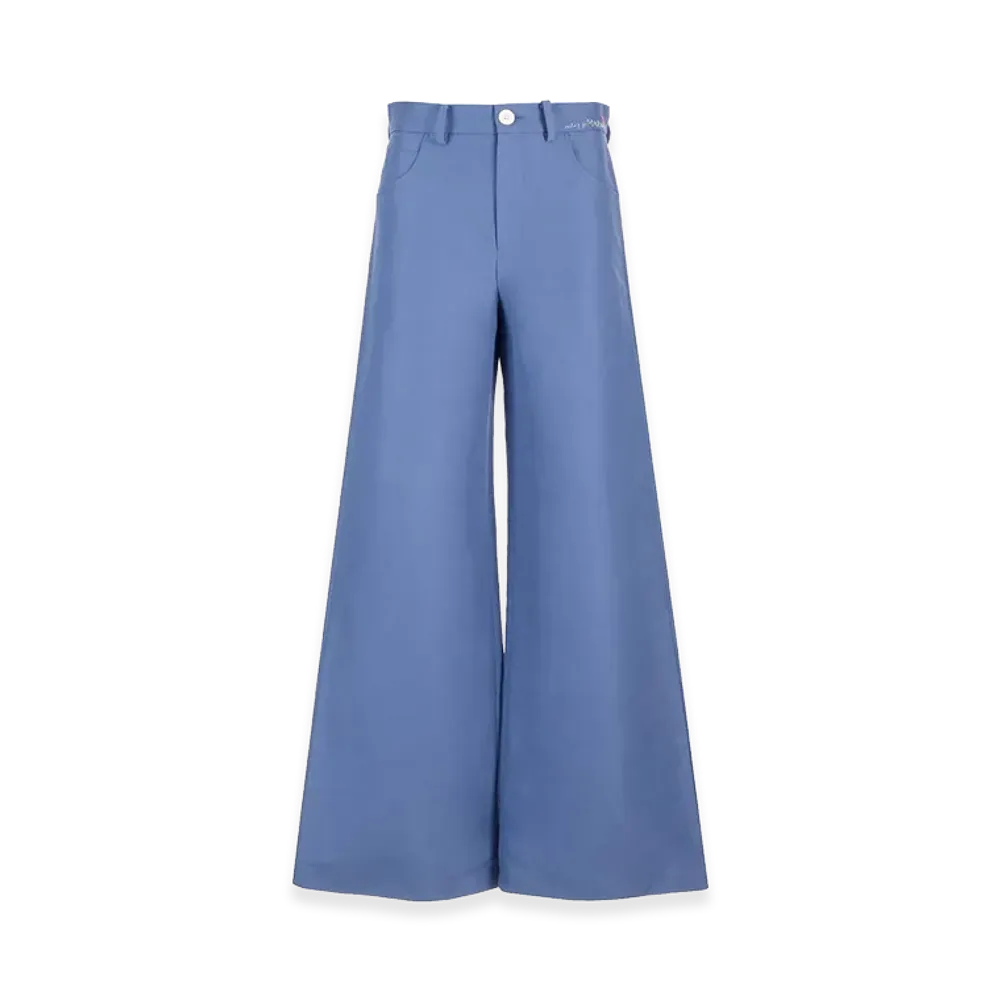 MARNI Women's Wide-Leg Trousers "Blue"