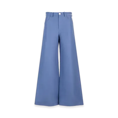 MARNI Women's Wide-Leg Trousers "Blue"