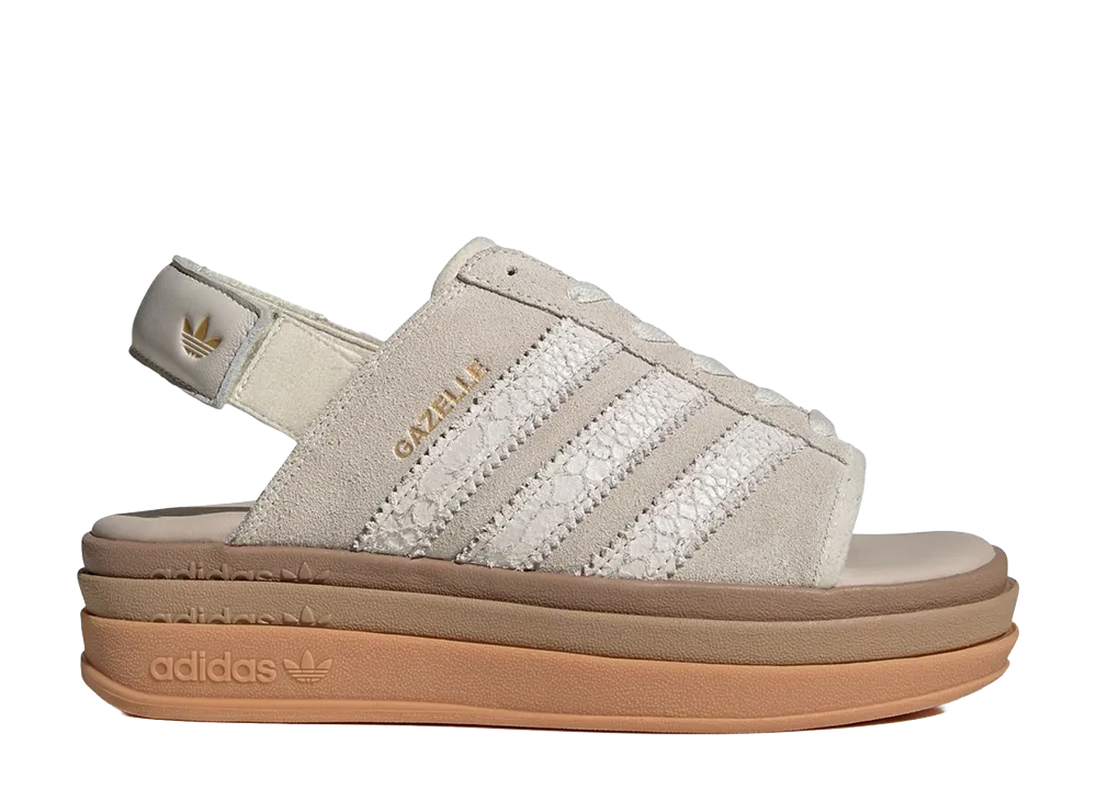adidas Women's Gazelle Bold Sandals "Alumina/Gold Metallic"
