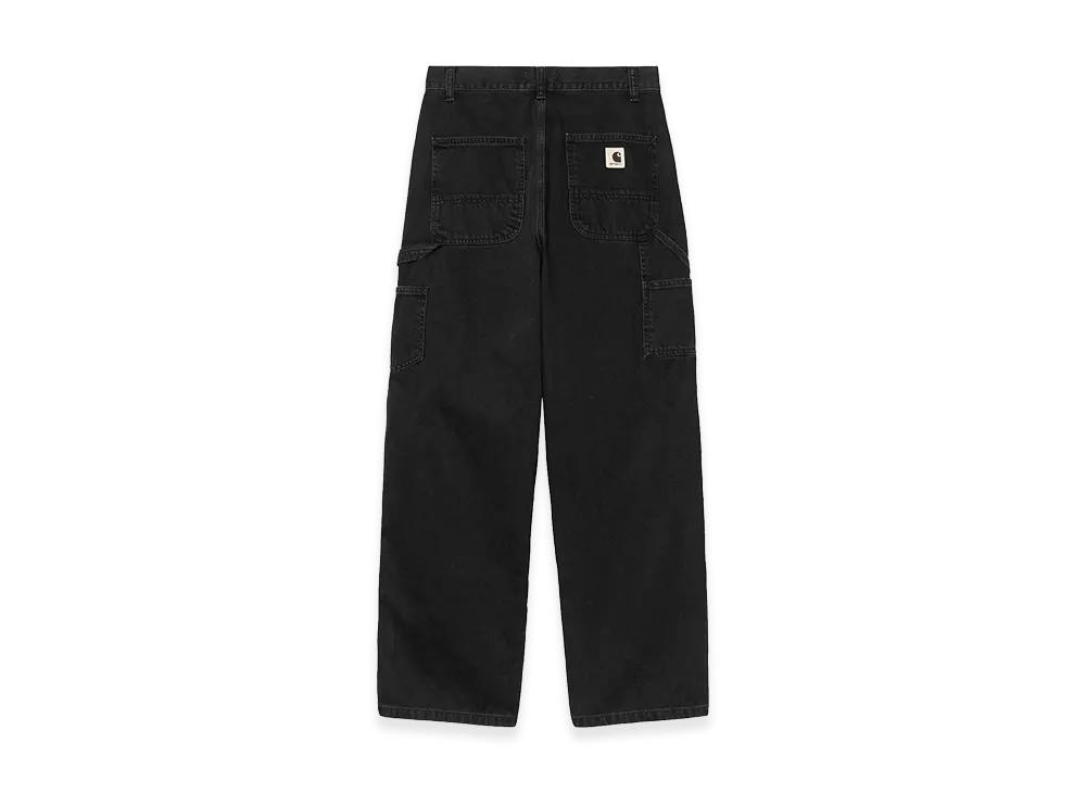 Carhartt WIP Women's Brandon Double Knee Pant "Black(Stone Washed)"