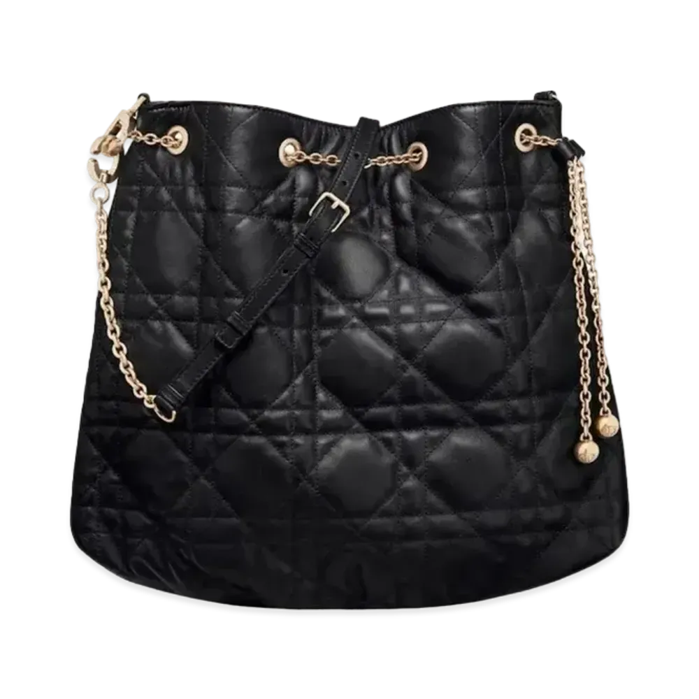 Dior Large Dior Ammi Bag Supple Macro Cannage Lambskin "Black"