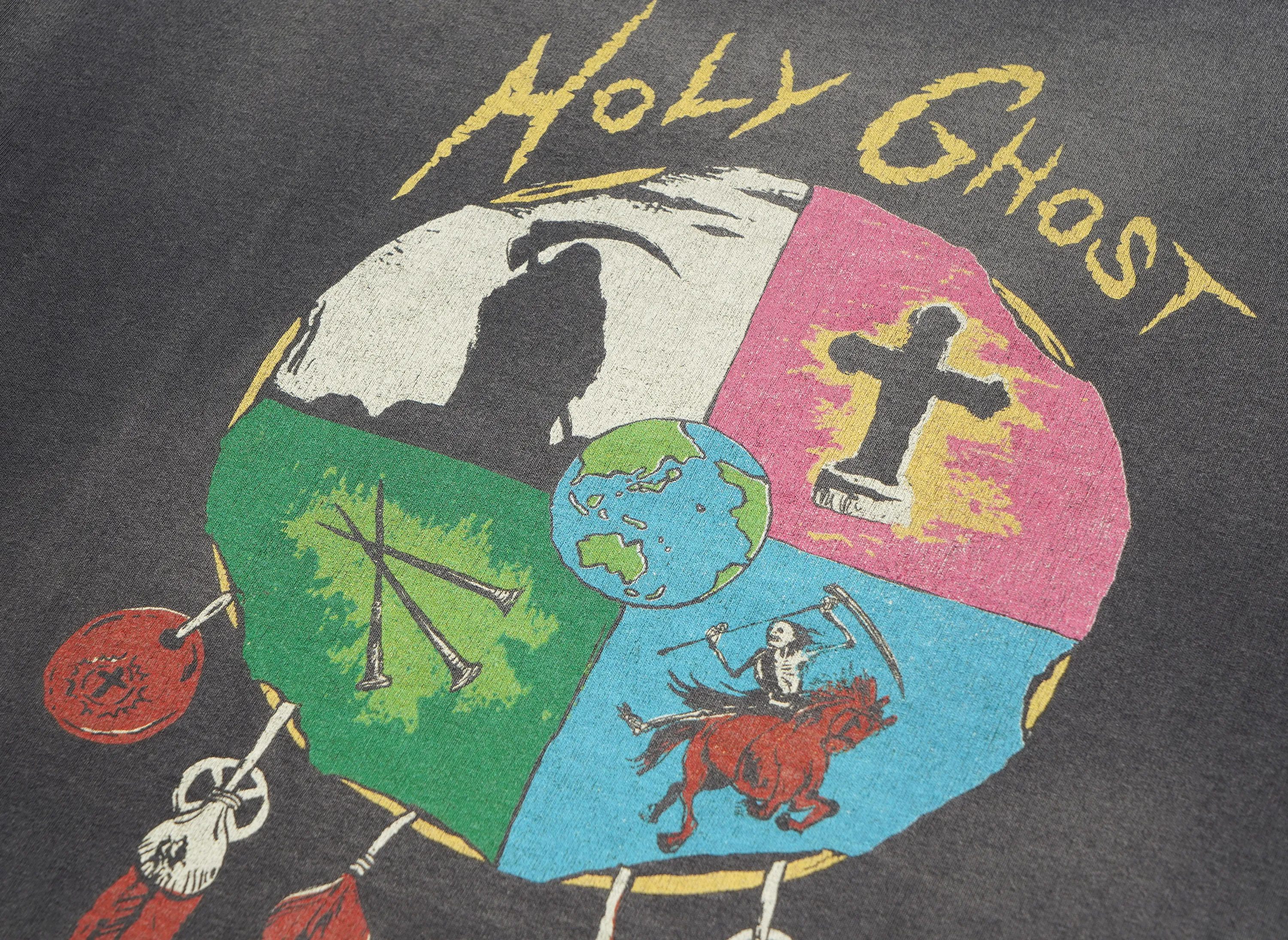 SAINT Mxxxxxx x LASTMAN Holy Ghost Short Sleeve T-Shirt 