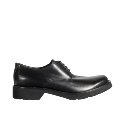 GUCCI Lace-Up Shoe With Web "Black"