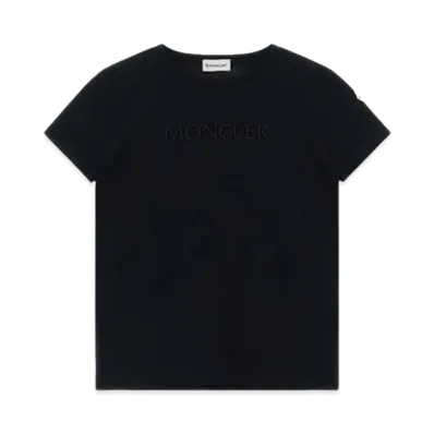 MONCLER Kids Logo Embroidery T-Shirt "Black"