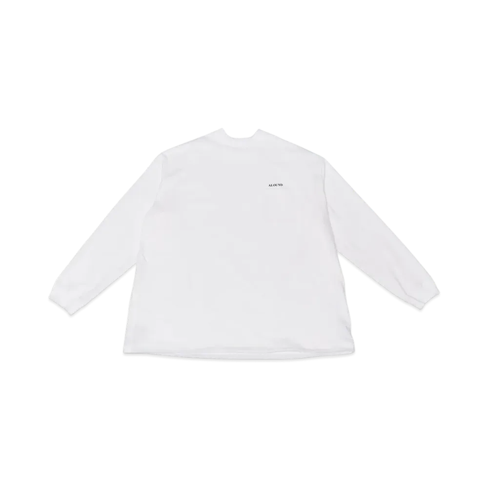 ALOUND Oversize L/S Pocket Tee "White"