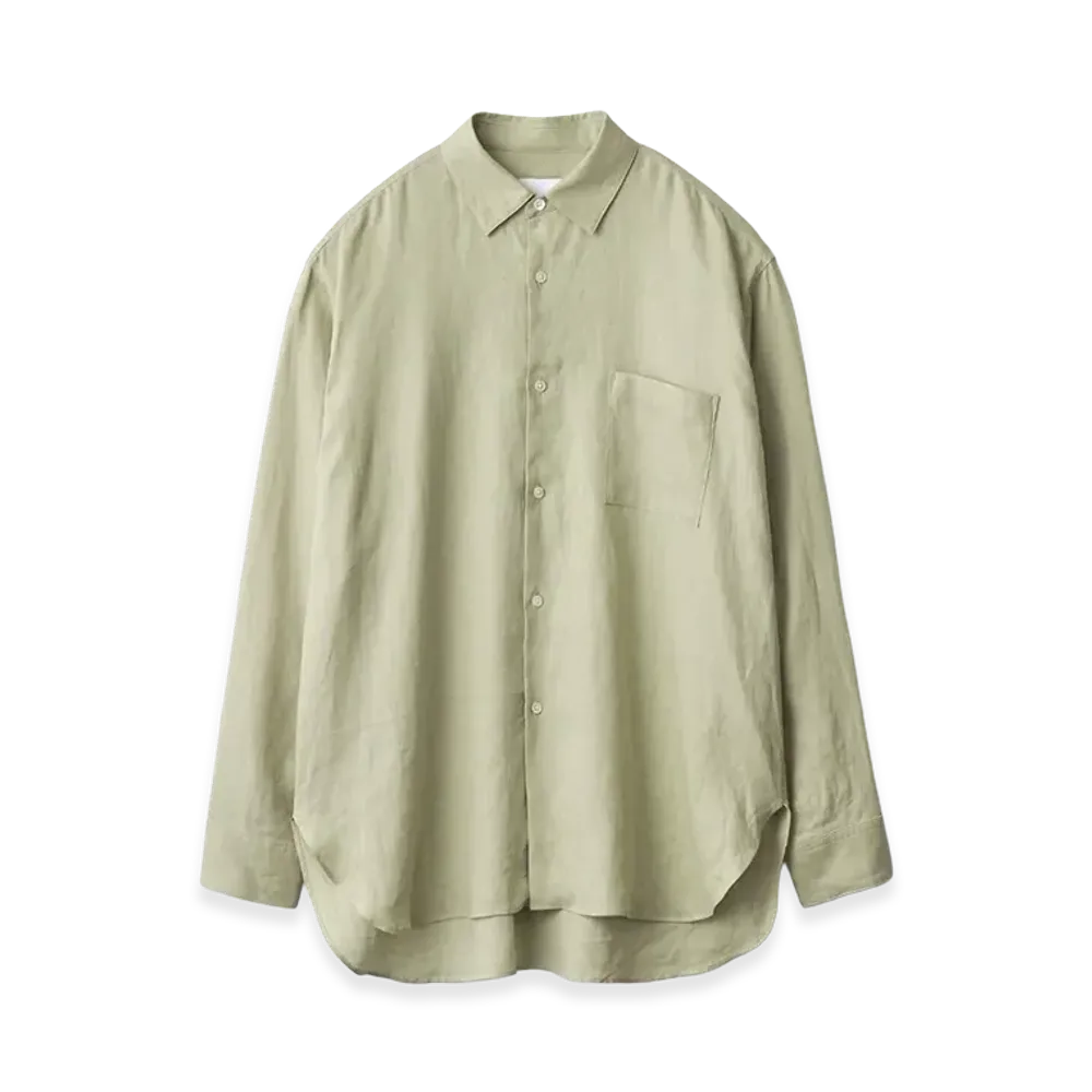 ssstein Light Linen Oversized LS Shirt "Light Beige"