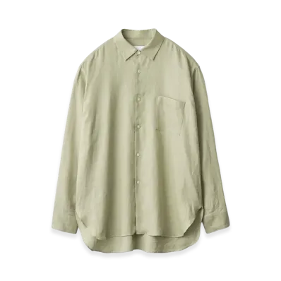 ssstein Light Linen Oversized LS Shirt "Light Beige"