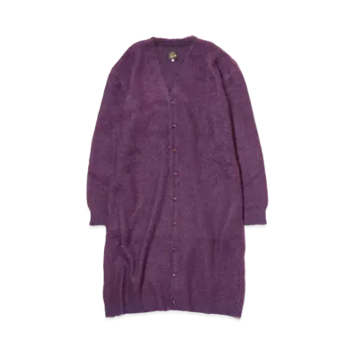 Needles MOHAIR LONG CARDIGAN - SOLID "Purple"