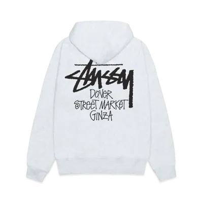 Stussy x Dover Street Market Ginza Hoodie "Ash Grey"