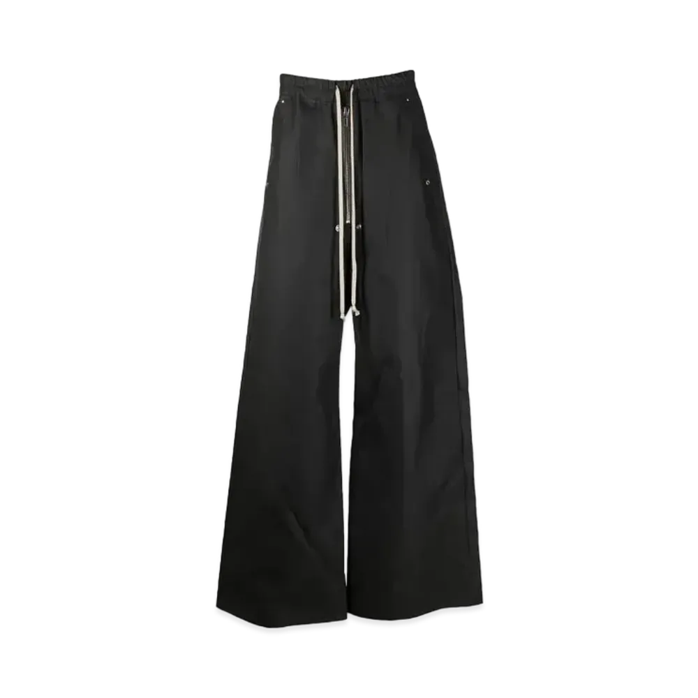 RICK OWENS Drawstring Wide Truck Pants "Black"