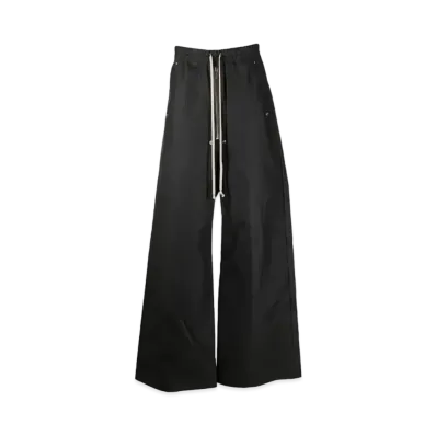 RICK OWENS Drawstring Wide Truck Pants "Black"