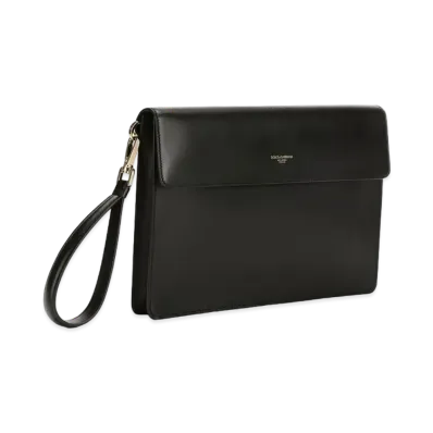 Dolce&Gabbana Pochette Mediterraneo Calfskin "Black"