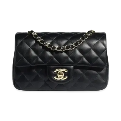 CHANEL Mini Flap Bag Lambskin "Black"