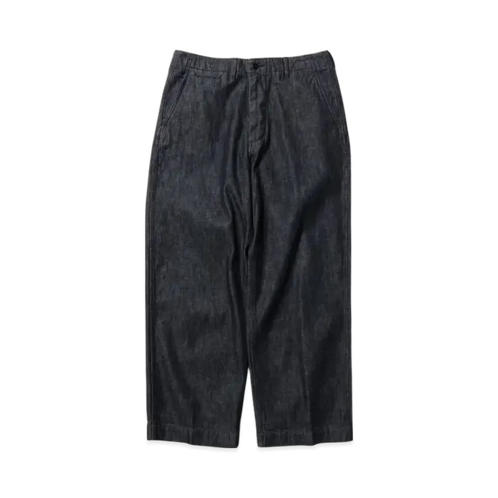 BEAMS MIL Trousers Denim Double Dye "Used"
