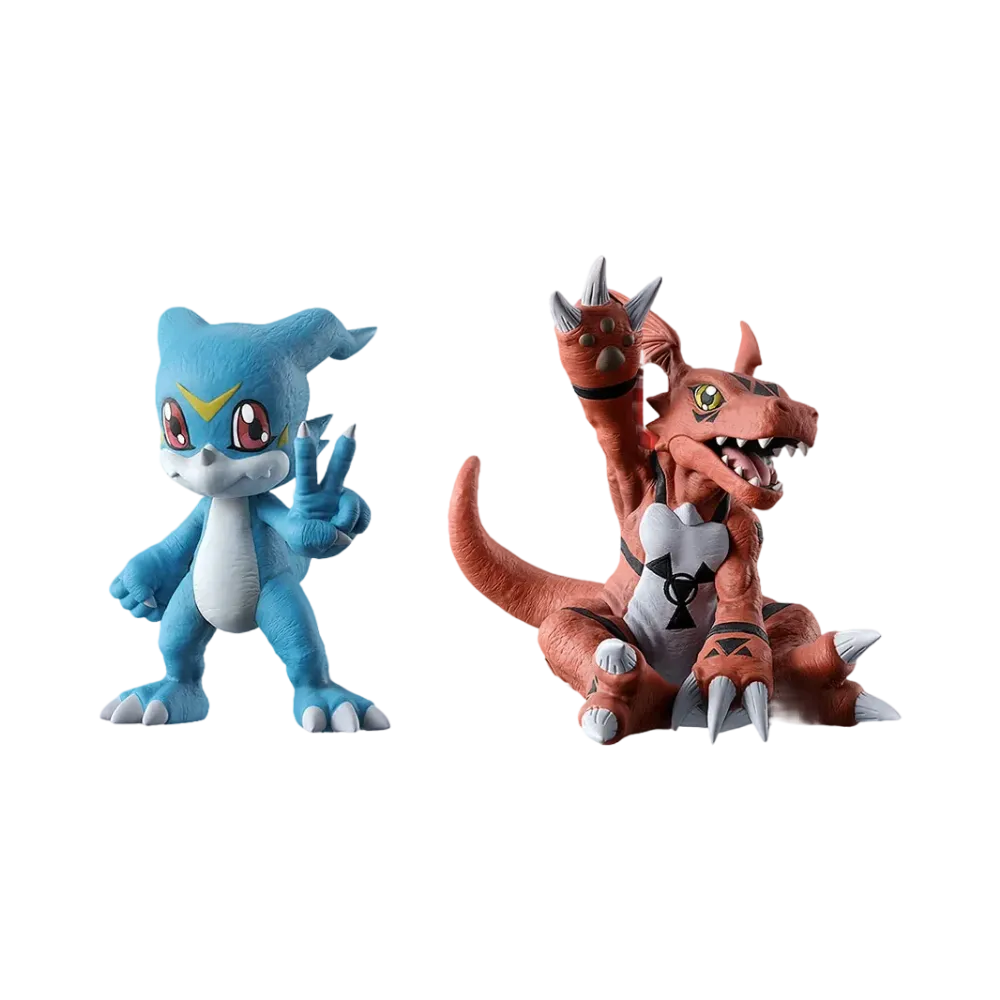 BANDAI "Ichiban Kuji" -"Digimon" Series -Two powers that emit light-- C Prize Veemon & Guilmon figure