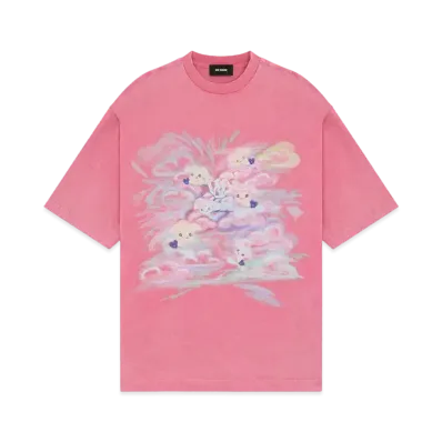 WE11DONE Printed T-shirt "Pink"