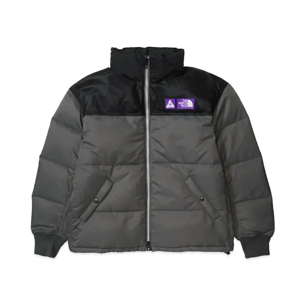 PALACE x The North Face Purple Label WINDSTOPPER Field Down Jacket "Asphalt Gray"