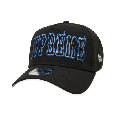 Supreme Gothic Outline Adjustable New Era "Black"