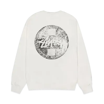Stussy Dot Stamp Crew Pigment Dyed "Natural"