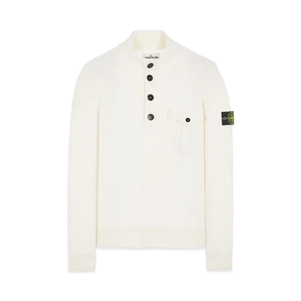 Stone Island 522B6 GEELONG WOOL "Natural White"