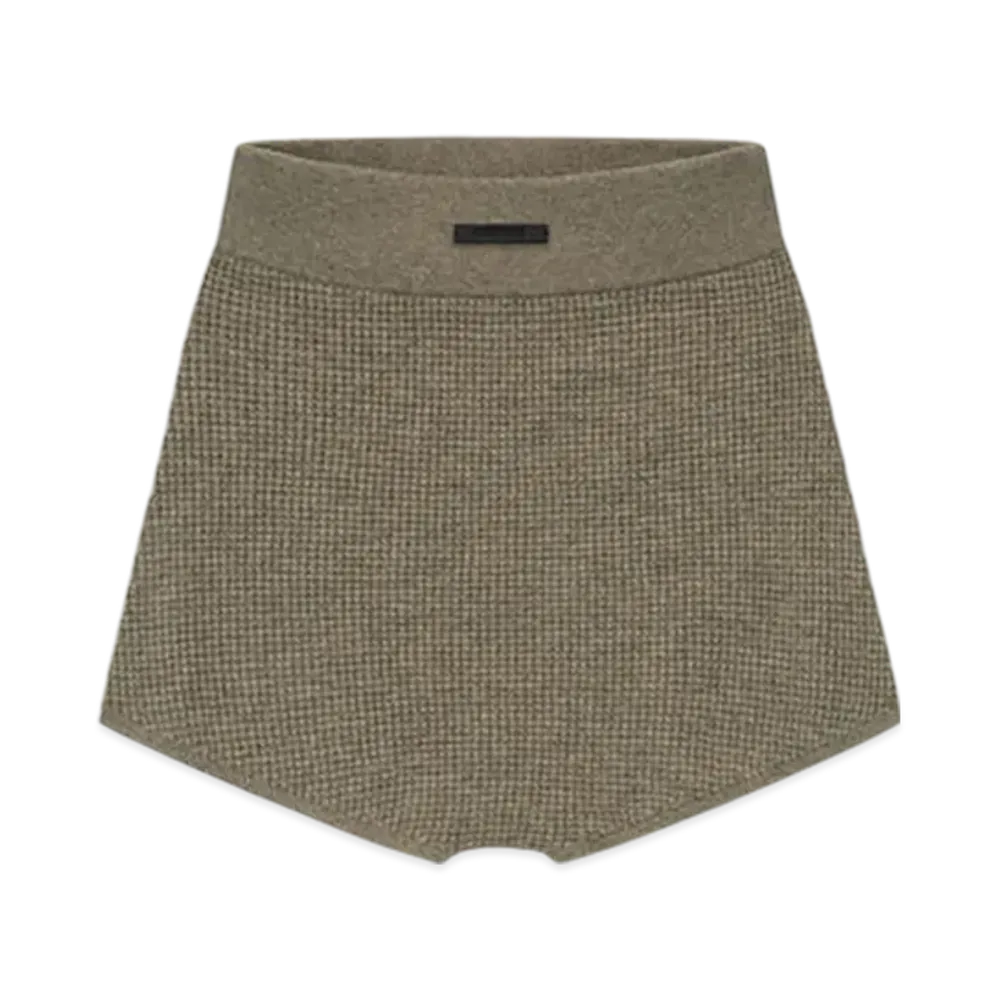 FEAR OF GOD ESSENTIALS Women's Waffle Boy Short "Homestead Heather"