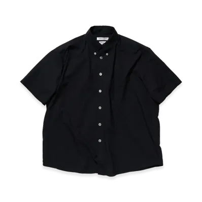 OUR LEGACY Work Shop x Stussy Borrowed Bd Shortsleeve "Black Clean Seersucker"