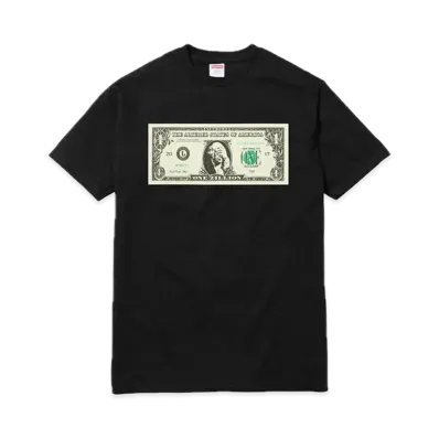Supreme Dollar Tee "Black"