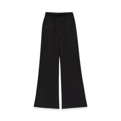 MM6 Maison Margiela Women's Non-Brushed Sweat Jersey Trousers "Black"