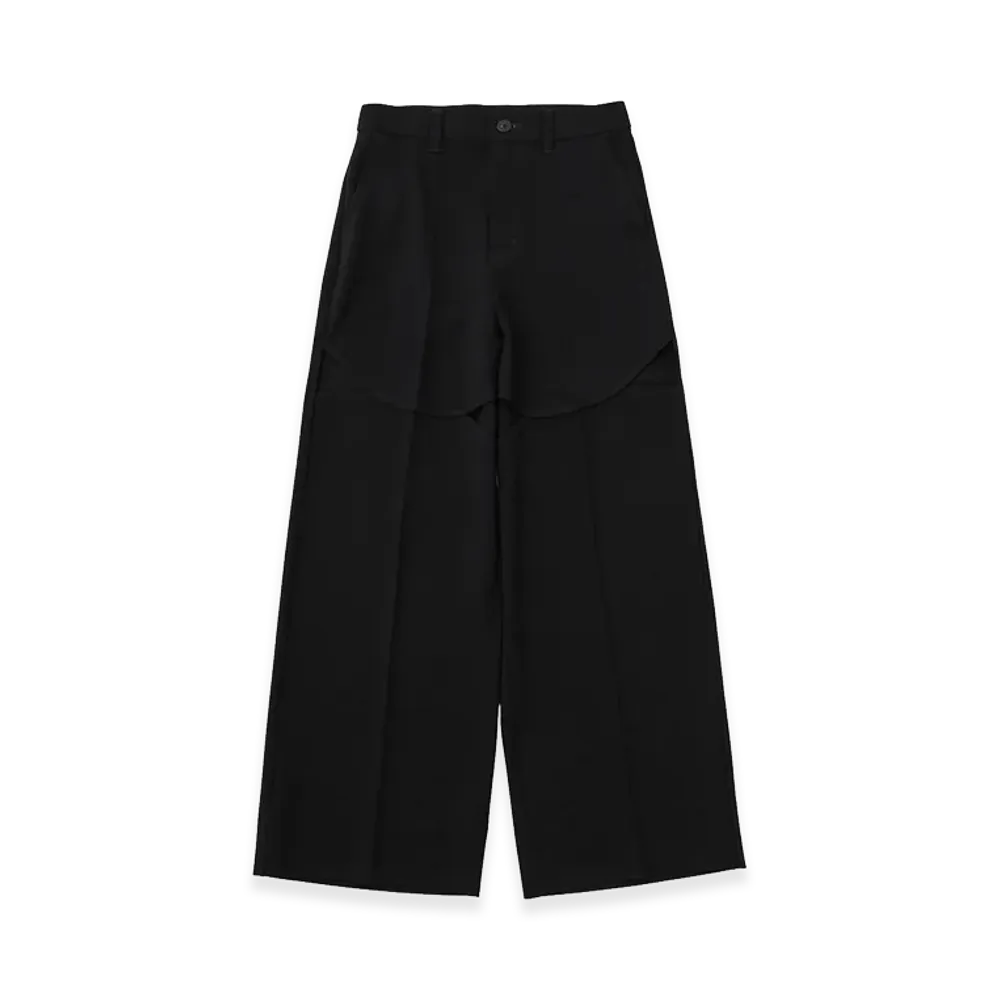 X-Girl Women's Curved Cut Paneled Pants "Black"